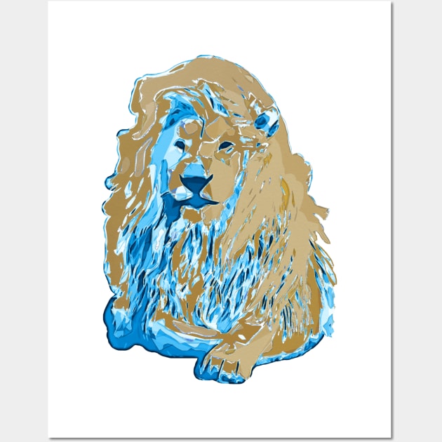 Frozen Lion Wall Art by 1Nine7Nine